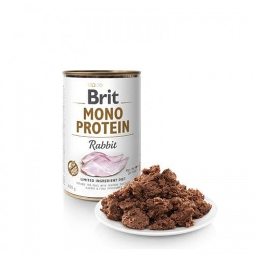 Alimento húmedo suplementario para perros adultos. 100% proteína de conejo.