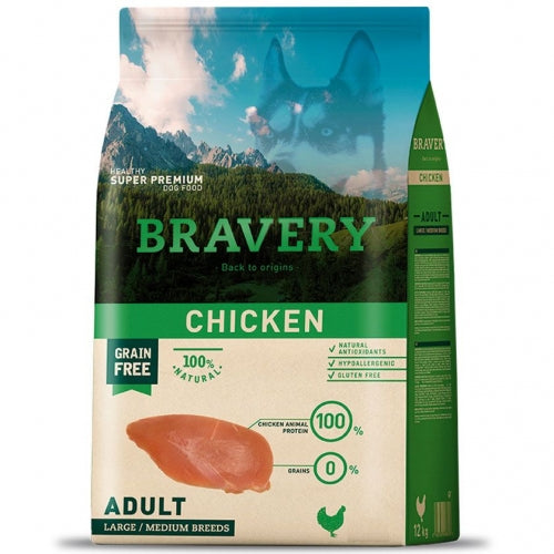 Textura y calidad de Bravery Chicken, sin granos ni gluten