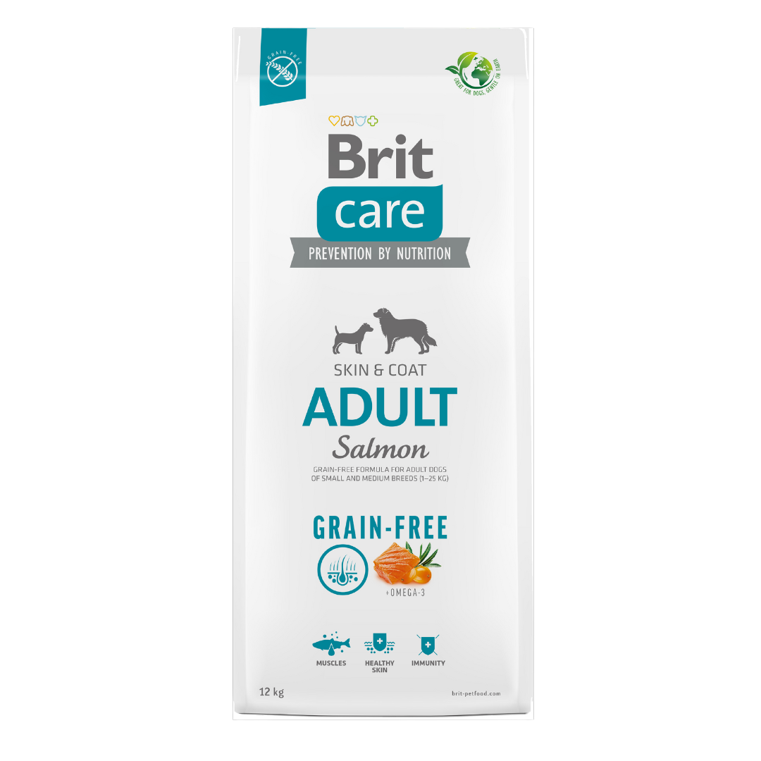 Alimento Super Premium libre de granos con proteínas de fácil digestión y grasas no saturadas para el óptimo desarrollo muscular y estado físico.