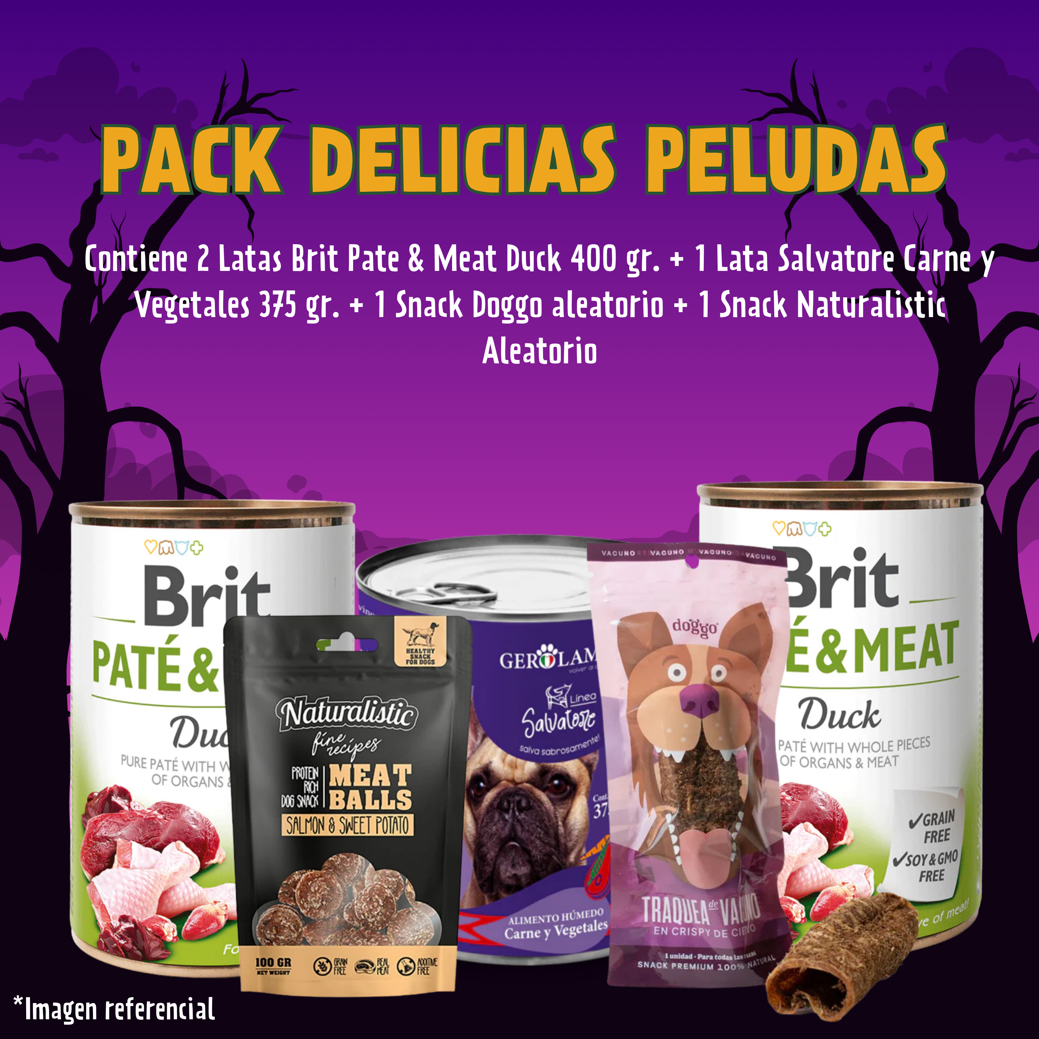 PACK DELICIAS PELUDAS PARA PERROS