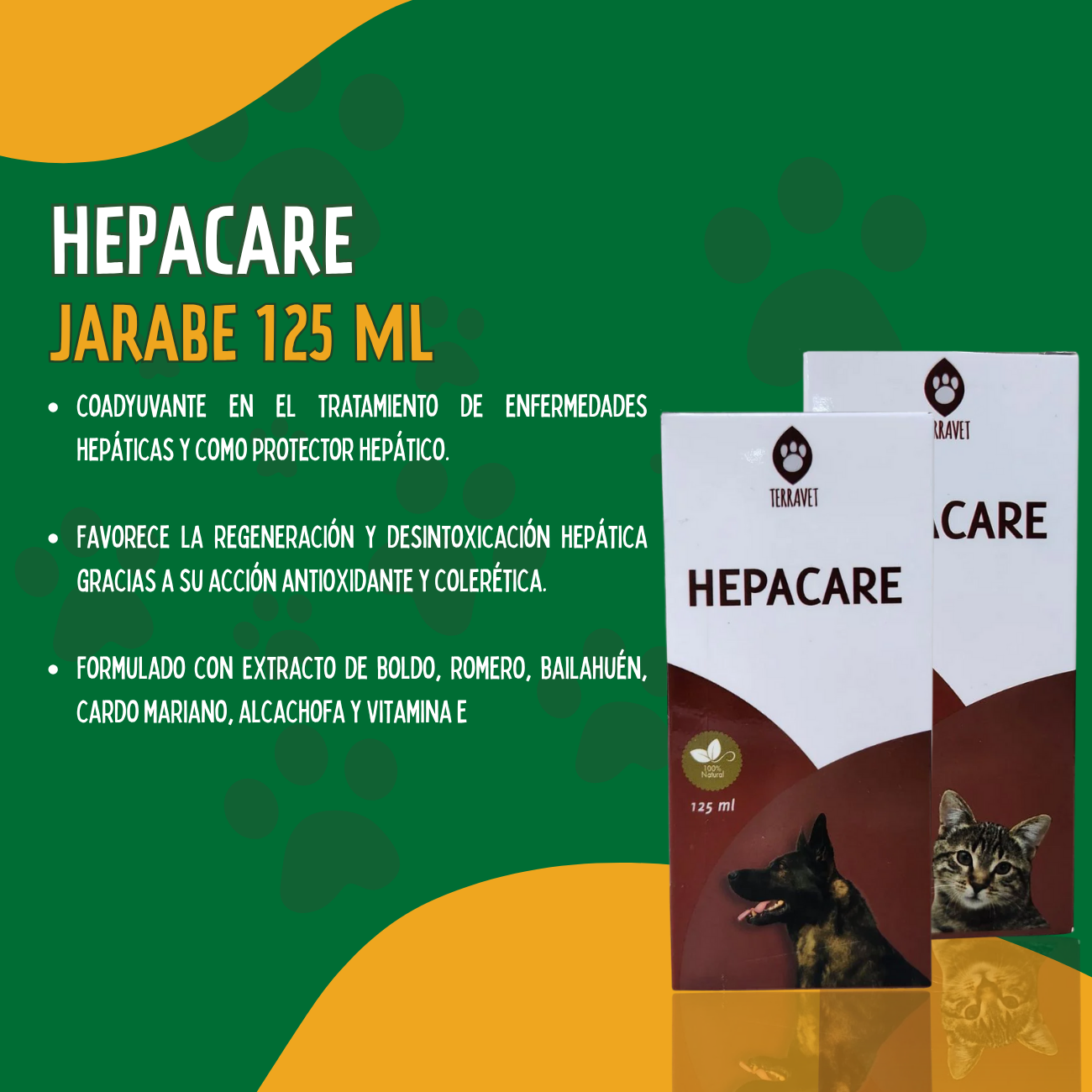HEPACARE JARABE - Suplemento hepático natural para mascotas