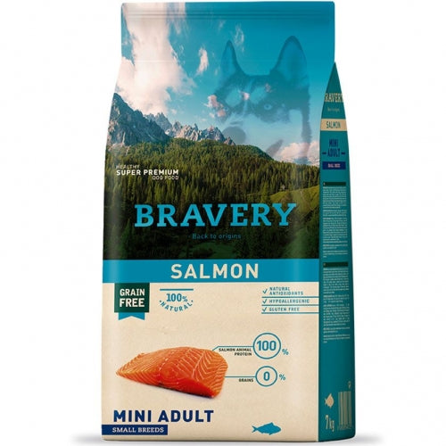 Bravery Salmon Mini Adult – Comida premium para perros pequeños