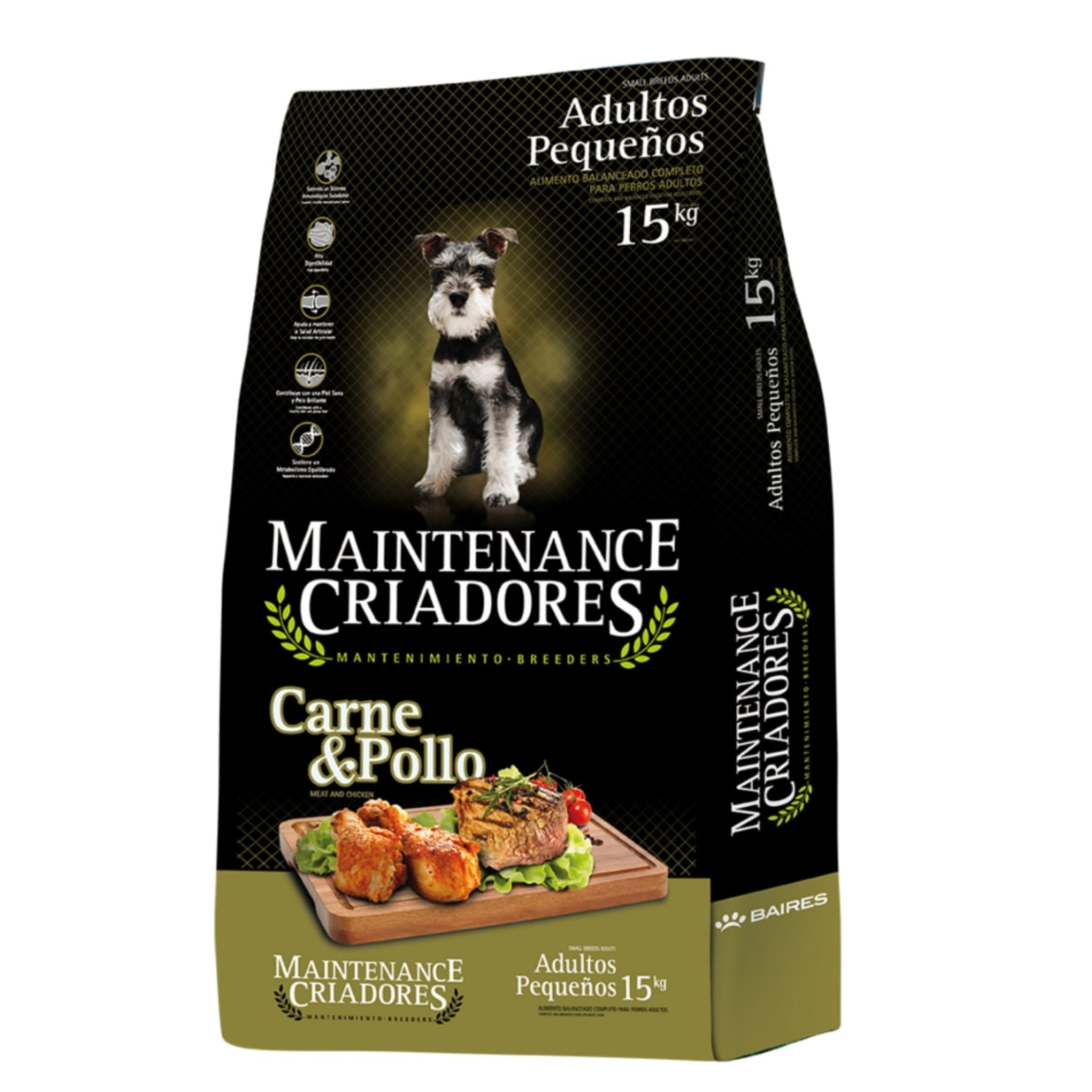 Ingredientes premium del alimento Criadores Maintenance