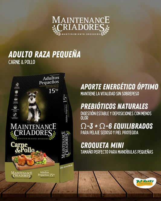 Alimento súper premium formulado para perros adultos de razas pequeñas